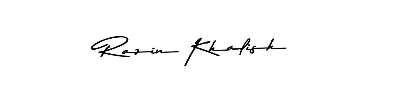 You can use this online signature creator to create a handwritten signature for the name Razin Khalish. This is the best online autograph maker. Razin Khalish signature style 9 images and pictures png