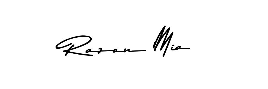 Asem Kandis PERSONAL USE is a professional signature style that is perfect for those who want to add a touch of class to their signature. It is also a great choice for those who want to make their signature more unique. Get Razon Mia name to fancy signature for free. Razon Mia signature style 9 images and pictures png