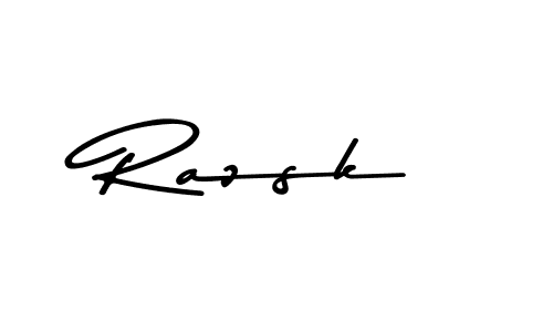Similarly Asem Kandis PERSONAL USE is the best handwritten signature design. Signature creator online .You can use it as an online autograph creator for name Razsk. Razsk signature style 9 images and pictures png