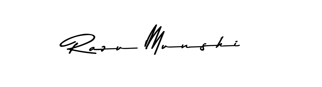 You should practise on your own different ways (Asem Kandis PERSONAL USE) to write your name (Razu Munshi) in signature. don't let someone else do it for you. Razu Munshi signature style 9 images and pictures png