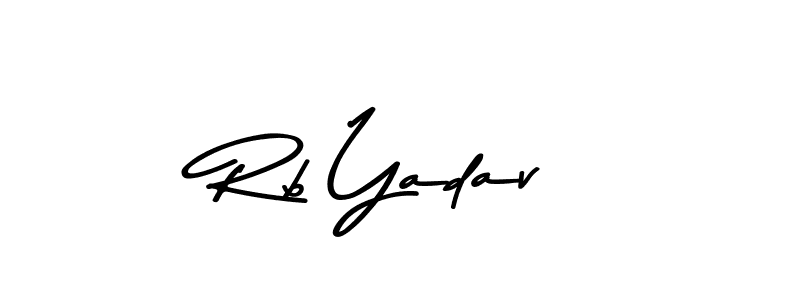 Design your own signature with our free online signature maker. With this signature software, you can create a handwritten (Asem Kandis PERSONAL USE) signature for name Rb Yadav. Rb Yadav signature style 9 images and pictures png