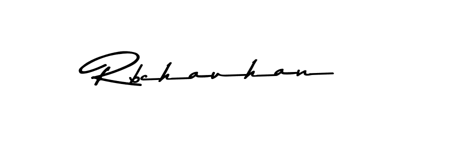 How to make Rbchauhan name signature. Use Asem Kandis PERSONAL USE style for creating short signs online. This is the latest handwritten sign. Rbchauhan signature style 9 images and pictures png