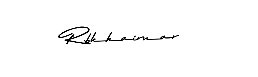 Design your own signature with our free online signature maker. With this signature software, you can create a handwritten (Asem Kandis PERSONAL USE) signature for name Rbkhairnar. Rbkhairnar signature style 9 images and pictures png