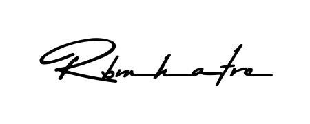 Create a personalized artistic stamp with Rbmhatre in Asem Kandis PERSONAL USE font. Perfect for visual artists, designers, and influencers. Rbmhatre signature style 9 images and pictures png