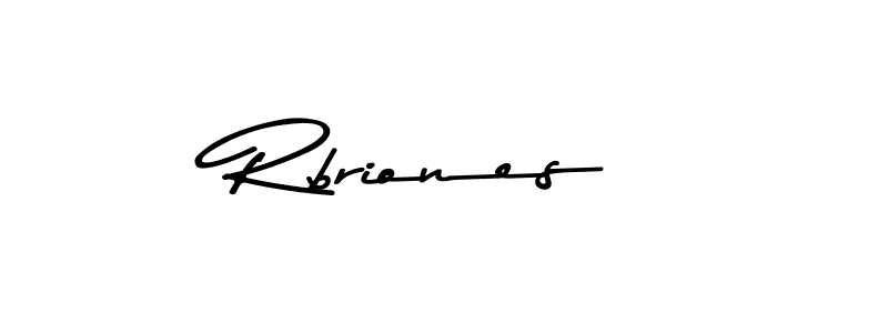 Make a beautiful signature design for name Rbriones. With this signature (Asem Kandis PERSONAL USE) style, you can create a handwritten signature for free. Rbriones signature style 9 images and pictures png