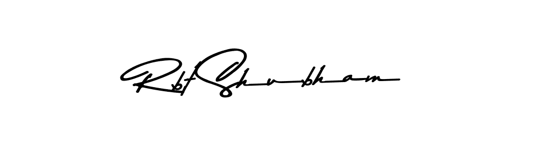 The best way (Asem Kandis PERSONAL USE) to make a short signature is to pick only two or three words in your name. The name Rbt Shubham include a total of six letters. For converting this name. Rbt Shubham signature style 9 images and pictures png