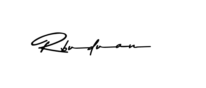 How to make Rbuduan signature? Asem Kandis PERSONAL USE is a professional autograph style. Create handwritten signature for Rbuduan name. Rbuduan signature style 9 images and pictures png