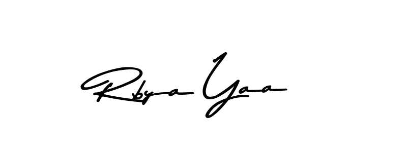 Create a beautiful signature design for name Rbya Yaa. With this signature (Asem Kandis PERSONAL USE) fonts, you can make a handwritten signature for free. Rbya Yaa signature style 9 images and pictures png