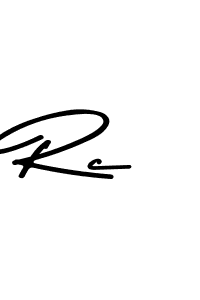 Design your own signature with our free online signature maker. With this signature software, you can create a handwritten (Asem Kandis PERSONAL USE) signature for name Rc. Rc signature style 9 images and pictures png