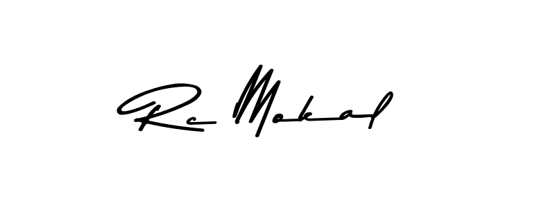 Rc Mokal stylish signature style. Best Handwritten Sign (Asem Kandis PERSONAL USE) for my name. Handwritten Signature Collection Ideas for my name Rc Mokal. Rc Mokal signature style 9 images and pictures png