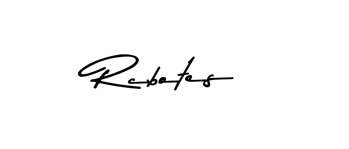 Create a beautiful signature design for name Rcbotes. With this signature (Asem Kandis PERSONAL USE) fonts, you can make a handwritten signature for free. Rcbotes signature style 9 images and pictures png