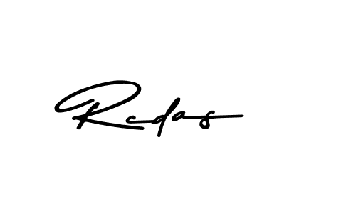 Make a beautiful signature design for name Rcdas. With this signature (Asem Kandis PERSONAL USE) style, you can create a handwritten signature for free. Rcdas signature style 9 images and pictures png