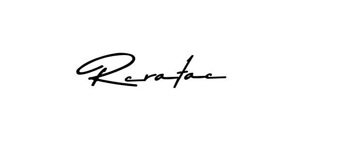 if you are searching for the best signature style for your name Rcratac. so please give up your signature search. here we have designed multiple signature styles  using Asem Kandis PERSONAL USE. Rcratac signature style 9 images and pictures png