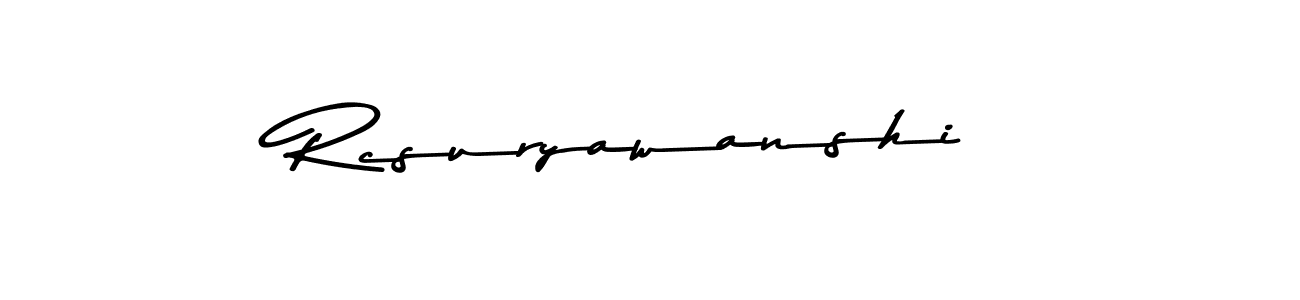 Make a beautiful signature design for name Rcsuryawanshi. With this signature (Asem Kandis PERSONAL USE) style, you can create a handwritten signature for free. Rcsuryawanshi signature style 9 images and pictures png