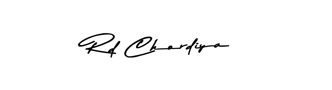 Rd Chordiya stylish signature style. Best Handwritten Sign (Asem Kandis PERSONAL USE) for my name. Handwritten Signature Collection Ideas for my name Rd Chordiya. Rd Chordiya signature style 9 images and pictures png