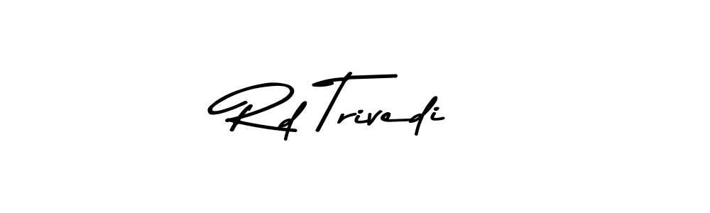 You should practise on your own different ways (Asem Kandis PERSONAL USE) to write your name (Rd Trivedi) in signature. don't let someone else do it for you. Rd Trivedi signature style 9 images and pictures png
