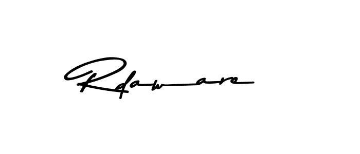 The best way (Asem Kandis PERSONAL USE) to make a short signature is to pick only two or three words in your name. The name Rdaware include a total of six letters. For converting this name. Rdaware signature style 9 images and pictures png