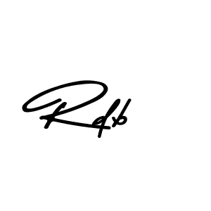 Rdb stylish signature style. Best Handwritten Sign (Asem Kandis PERSONAL USE) for my name. Handwritten Signature Collection Ideas for my name Rdb. Rdb signature style 9 images and pictures png