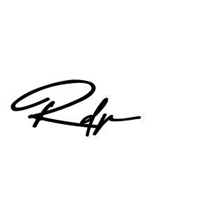 Make a beautiful signature design for name Rdp. With this signature (Asem Kandis PERSONAL USE) style, you can create a handwritten signature for free. Rdp signature style 9 images and pictures png