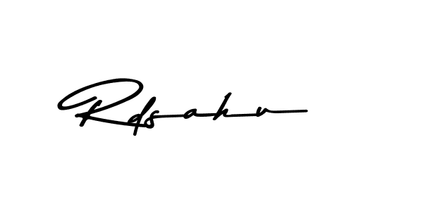 How to make Rdsahu signature? Asem Kandis PERSONAL USE is a professional autograph style. Create handwritten signature for Rdsahu name. Rdsahu signature style 9 images and pictures png