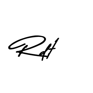 Make a beautiful signature design for name Rdt. With this signature (Asem Kandis PERSONAL USE) style, you can create a handwritten signature for free. Rdt signature style 9 images and pictures png