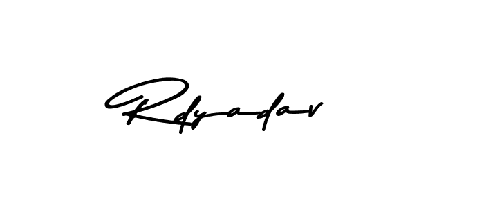The best way (Asem Kandis PERSONAL USE) to make a short signature is to pick only two or three words in your name. The name Rdyadav include a total of six letters. For converting this name. Rdyadav signature style 9 images and pictures png