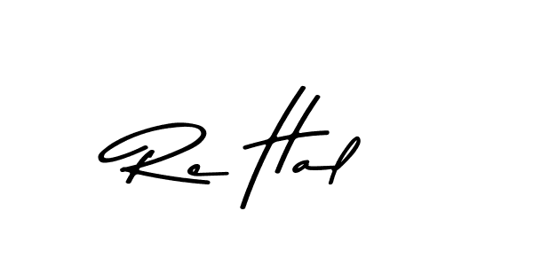 How to make Re Hal name signature. Use Asem Kandis PERSONAL USE style for creating short signs online. This is the latest handwritten sign. Re Hal signature style 9 images and pictures png