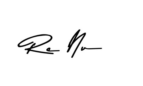 Create a beautiful signature design for name Re Nu. With this signature (Asem Kandis PERSONAL USE) fonts, you can make a handwritten signature for free. Re Nu signature style 9 images and pictures png