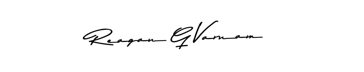 if you are searching for the best signature style for your name Reagan G Varnam. so please give up your signature search. here we have designed multiple signature styles  using Asem Kandis PERSONAL USE. Reagan G Varnam signature style 9 images and pictures png