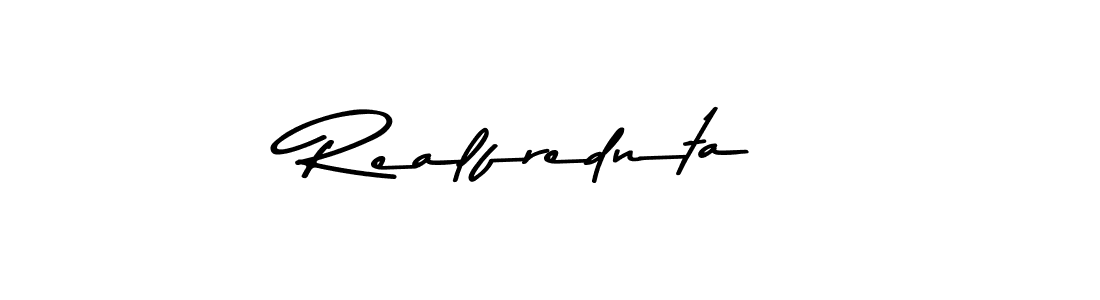 Create a beautiful signature design for name Realfrednta. With this signature (Asem Kandis PERSONAL USE) fonts, you can make a handwritten signature for free. Realfrednta signature style 9 images and pictures png