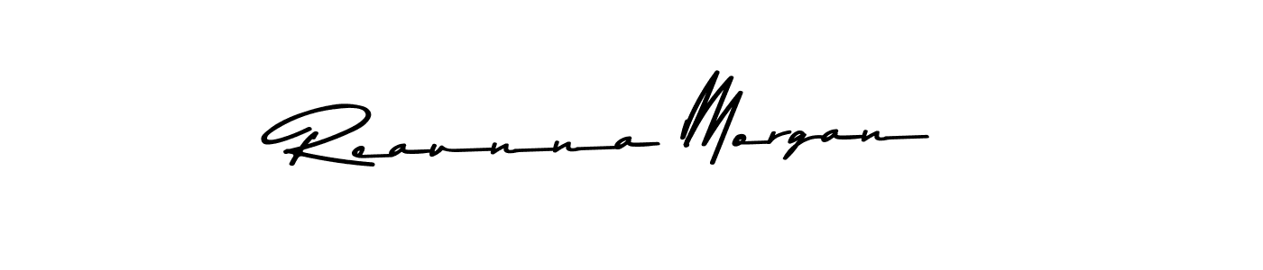 Similarly Asem Kandis PERSONAL USE is the best handwritten signature design. Signature creator online .You can use it as an online autograph creator for name Reaunna Morgan. Reaunna Morgan signature style 9 images and pictures png