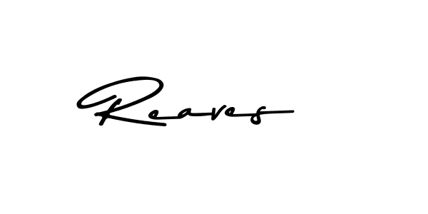 How to make Reaves name signature. Use Asem Kandis PERSONAL USE style for creating short signs online. This is the latest handwritten sign. Reaves signature style 9 images and pictures png