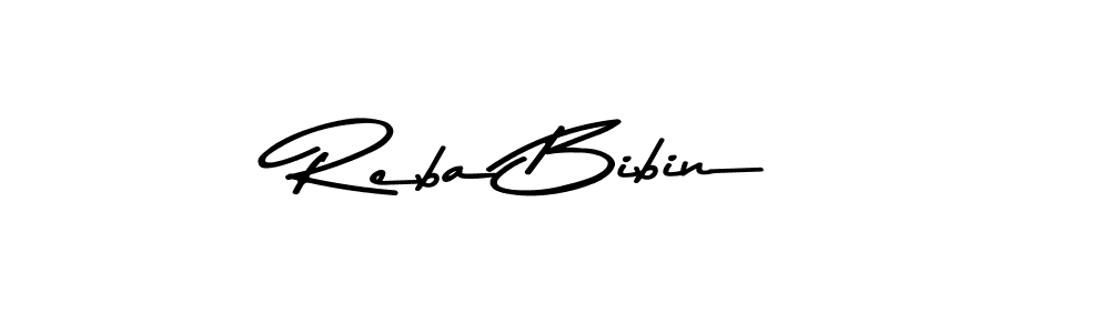 Design your own signature with our free online signature maker. With this signature software, you can create a handwritten (Asem Kandis PERSONAL USE) signature for name Reba Bibin. Reba Bibin signature style 9 images and pictures png