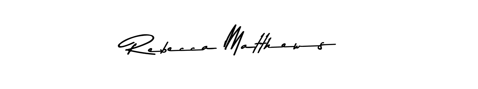 Rebecca Matthews stylish signature style. Best Handwritten Sign (Asem Kandis PERSONAL USE) for my name. Handwritten Signature Collection Ideas for my name Rebecca Matthews. Rebecca Matthews signature style 9 images and pictures png