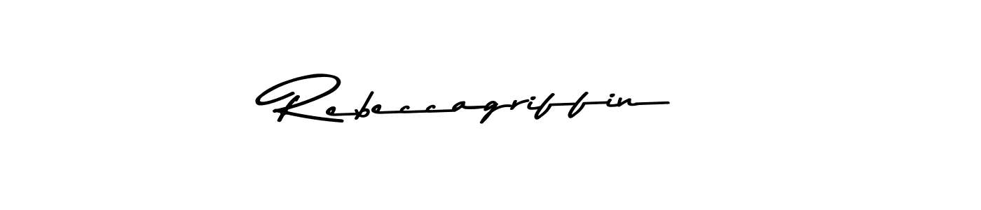 Make a beautiful signature design for name Rebeccagriffin. With this signature (Asem Kandis PERSONAL USE) style, you can create a handwritten signature for free. Rebeccagriffin signature style 9 images and pictures png