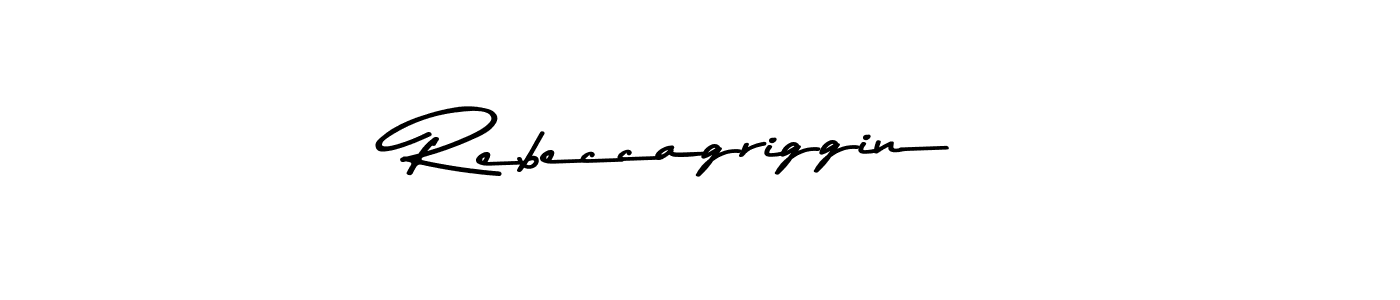 Rebeccagriggin stylish signature style. Best Handwritten Sign (Asem Kandis PERSONAL USE) for my name. Handwritten Signature Collection Ideas for my name Rebeccagriggin. Rebeccagriggin signature style 9 images and pictures png