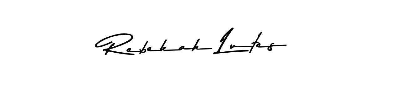 Make a short Rebekah Lutes signature style. Manage your documents anywhere anytime using Asem Kandis PERSONAL USE. Create and add eSignatures, submit forms, share and send files easily. Rebekah Lutes signature style 9 images and pictures png