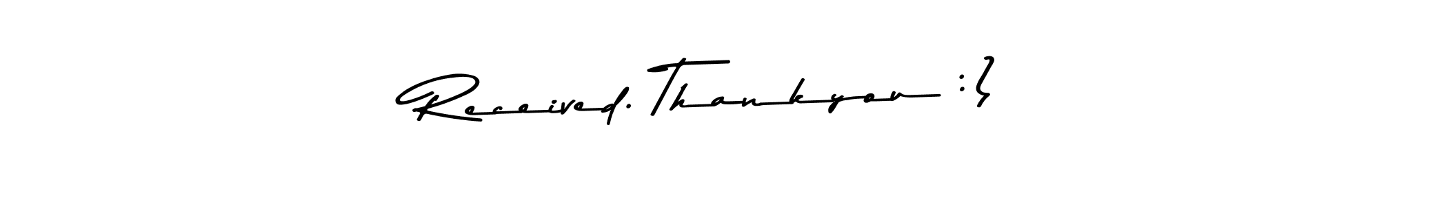 You can use this online signature creator to create a handwritten signature for the name Received. Thankyou :). This is the best online autograph maker. Received. Thankyou :) signature style 9 images and pictures png