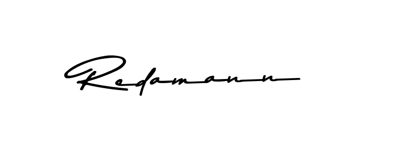 Redamann stylish signature style. Best Handwritten Sign (Asem Kandis PERSONAL USE) for my name. Handwritten Signature Collection Ideas for my name Redamann. Redamann signature style 9 images and pictures png