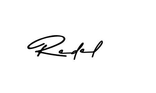 You should practise on your own different ways (Asem Kandis PERSONAL USE) to write your name (Redel) in signature. don't let someone else do it for you. Redel signature style 9 images and pictures png