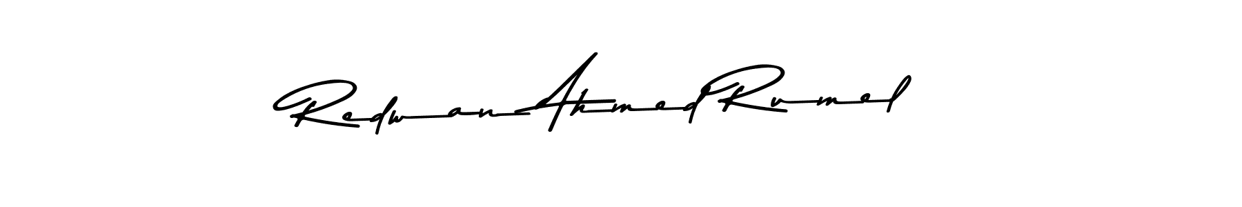 The best way (Asem Kandis PERSONAL USE) to make a short signature is to pick only two or three words in your name. The name Redwan Ahmed Rumel include a total of six letters. For converting this name. Redwan Ahmed Rumel signature style 9 images and pictures png