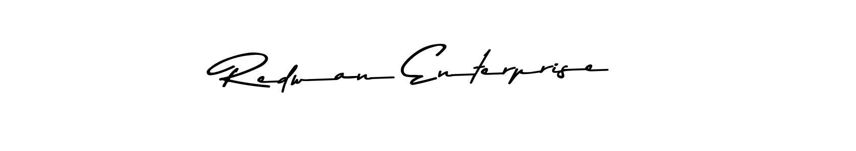 Create a beautiful signature design for name Redwan Enterprise. With this signature (Asem Kandis PERSONAL USE) fonts, you can make a handwritten signature for free. Redwan Enterprise signature style 9 images and pictures png