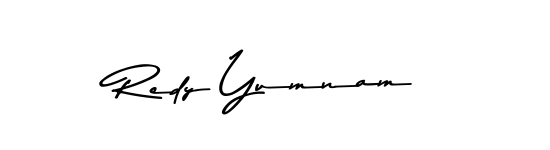 Redy Yumnam stylish signature style. Best Handwritten Sign (Asem Kandis PERSONAL USE) for my name. Handwritten Signature Collection Ideas for my name Redy Yumnam. Redy Yumnam signature style 9 images and pictures png