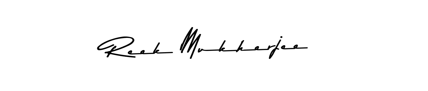 You should practise on your own different ways (Asem Kandis PERSONAL USE) to write your name (Reek Mukherjee) in signature. don't let someone else do it for you. Reek Mukherjee signature style 9 images and pictures png