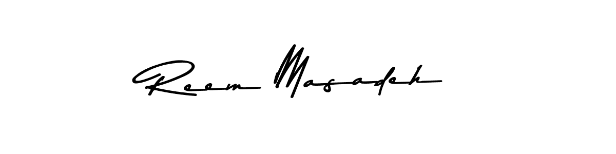 Similarly Asem Kandis PERSONAL USE is the best handwritten signature design. Signature creator online .You can use it as an online autograph creator for name Reem Masadeh. Reem Masadeh signature style 9 images and pictures png