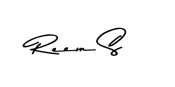 You should practise on your own different ways (Asem Kandis PERSONAL USE) to write your name (Reem S) in signature. don't let someone else do it for you. Reem S signature style 9 images and pictures png