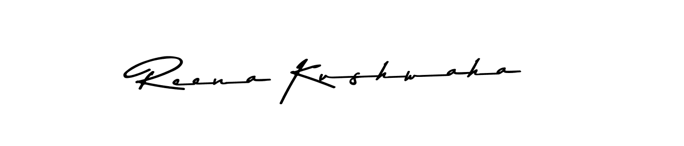 The best way (Asem Kandis PERSONAL USE) to make a short signature is to pick only two or three words in your name. The name Reena Kushwaha include a total of six letters. For converting this name. Reena Kushwaha signature style 9 images and pictures png