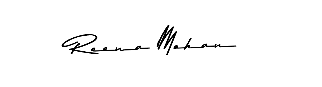 Reena Mohan stylish signature style. Best Handwritten Sign (Asem Kandis PERSONAL USE) for my name. Handwritten Signature Collection Ideas for my name Reena Mohan. Reena Mohan signature style 9 images and pictures png