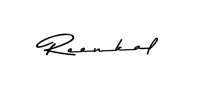 Use a signature maker to create a handwritten signature online. With this signature software, you can design (Asem Kandis PERSONAL USE) your own signature for name Reenkal. Reenkal signature style 9 images and pictures png