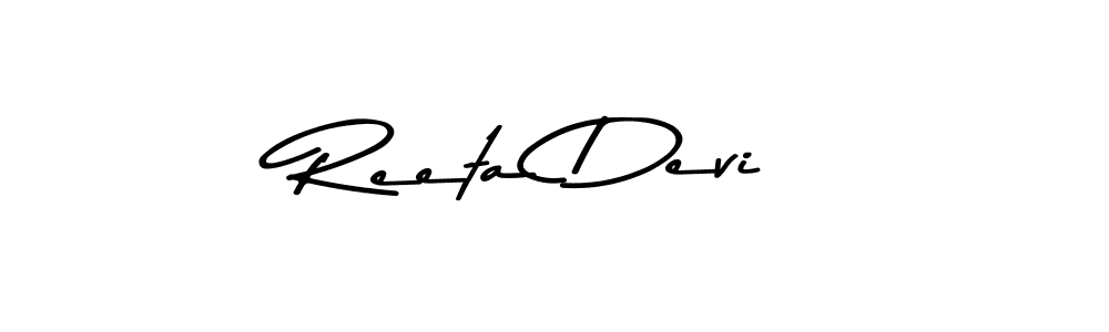 Use a signature maker to create a handwritten signature online. With this signature software, you can design (Asem Kandis PERSONAL USE) your own signature for name Reeta Devi. Reeta Devi signature style 9 images and pictures png